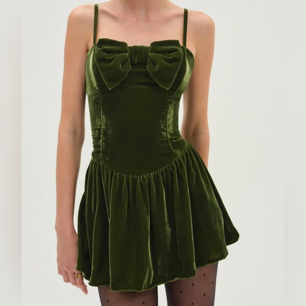 NWT green for love and lemons martini dress